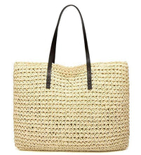 Load image into Gallery viewer, Straw Woven Tote Bag