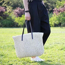 Load image into Gallery viewer, Straw Woven Tote Bag