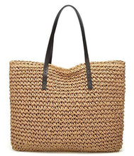 Load image into Gallery viewer, Straw Woven Tote Bag