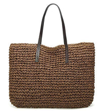 Load image into Gallery viewer, Straw Woven Tote Bag